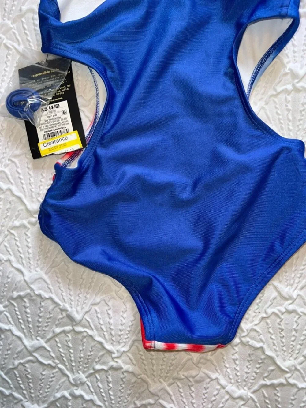 Girls lot of 2 NEW Bathing Suits Size XS (4/5) 1Pc and 2 Pc Art Class American